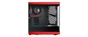 HYTE Y40 Mid Tower Two Panel Front & Left Side Tempered Glass Case With 2 Fan - Black/Red