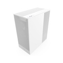 NZXT H7 Flow RGB (2024) ATX Mid Tower Left Side Tempered Glass Case with 3 RGB Fans - White