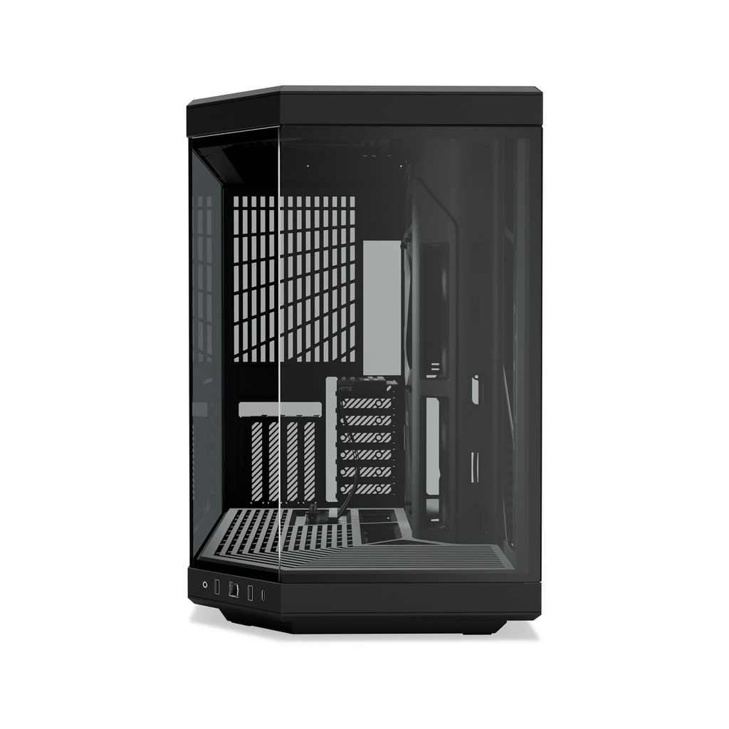 HYTE Y70 Mid Tower Two Panel Front & Left Side Tempered Glass Case without Fan - Black