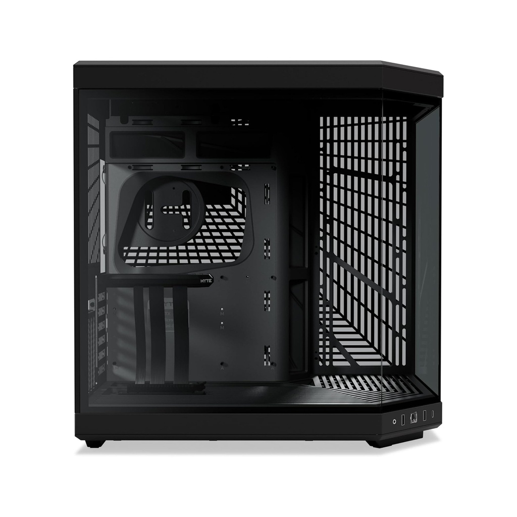 HYTE Y70 Mid Tower Two Panel Front & Left Side Tempered Glass Case without Fan - Black