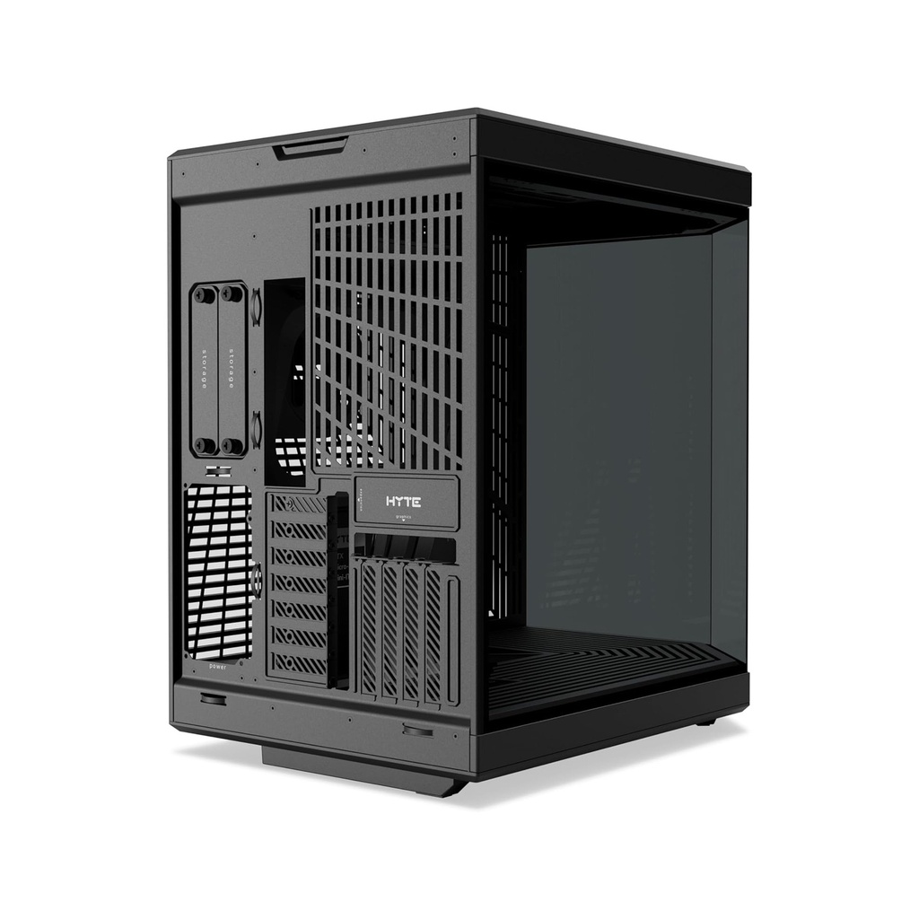 HYTE Y70 Mid Tower Two Panel Front & Left Side Tempered Glass Case without Fan - Black
