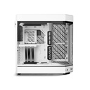 Hyte Y60 Mid Tower Two Panel Front & Left Side Tempered Glass Case with 3 Fans - White