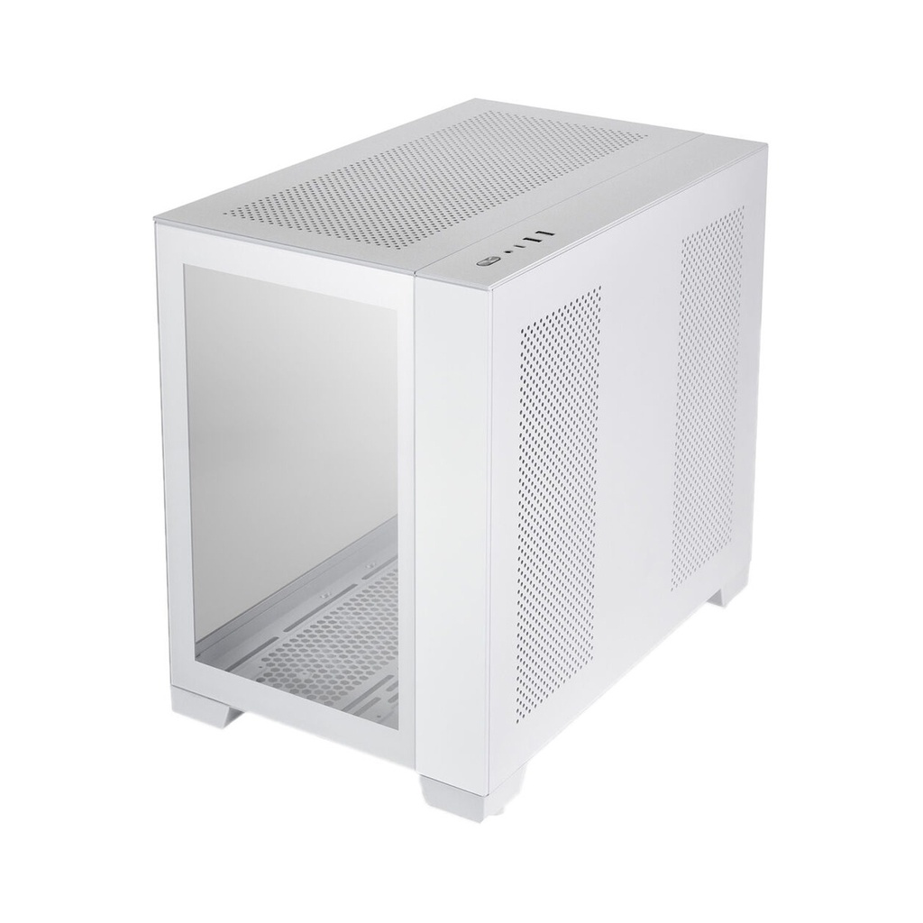 LIAN LI O11 Dynamic Mini Front And Side Tempered Glass Panel Micro ATX Tower Case - Snow Edition (No Fans Included)