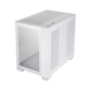 LIAN LI O11 Dynamic Mini Front And Side Tempered Glass Panel Micro ATX Tower Case - Snow Edition (No Fans Included)