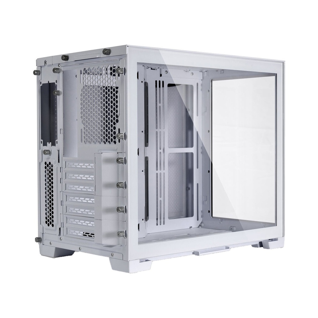 LIAN LI O11 Dynamic Mini Front And Side Tempered Glass Panel Micro ATX Tower Case - Snow Edition (No Fans Included)