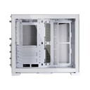 LIAN LI O11 Dynamic Mini Front And Side Tempered Glass Panel Micro ATX Tower Case - Snow Edition (No Fans Included)