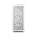 NZXT H7 Elite Premium ATX Mid Tower Two Panel Front & Left Side Tempered Glass Case with 4 RGB Fans - White