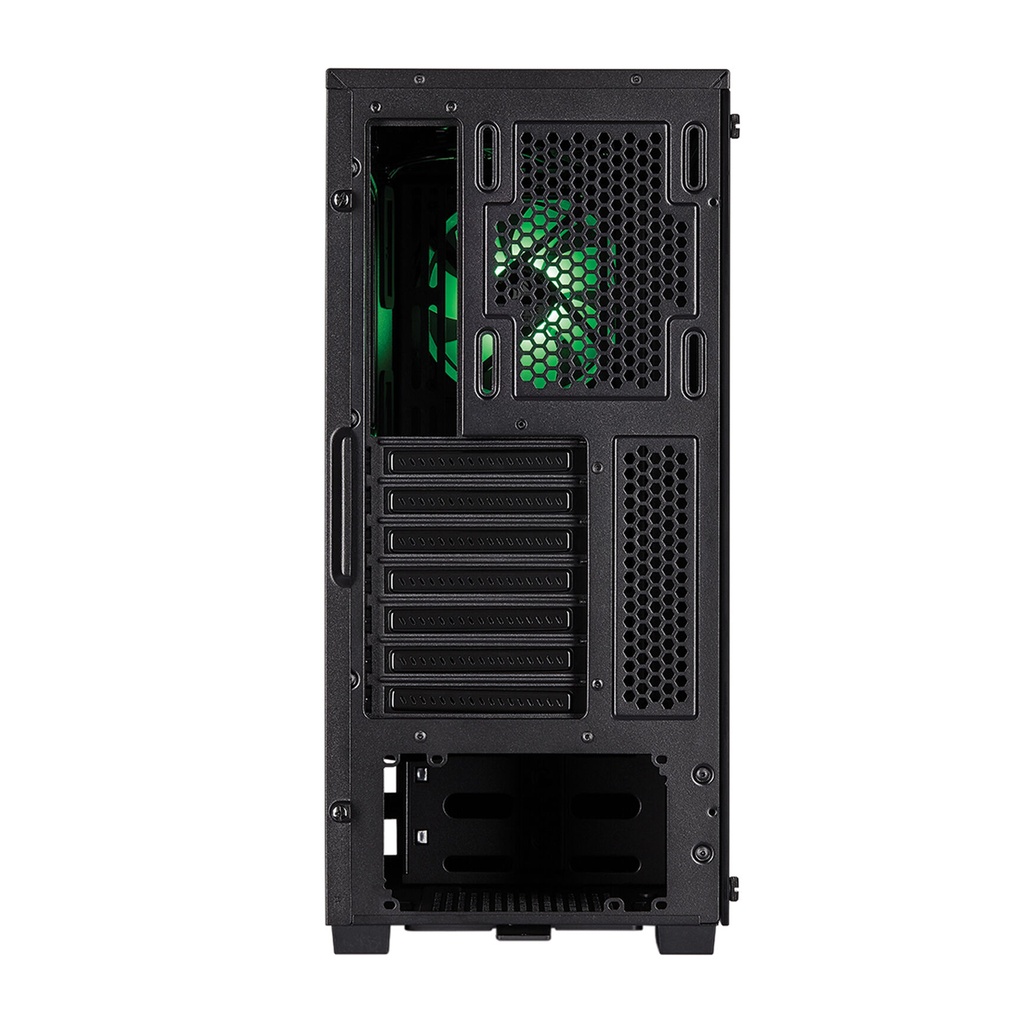 Corsair Carbide Series 175R RGB Mid Tower Steel Plastic Tempered Glass Panel Case with 1 Fan - Black