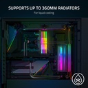 Razer Tomahawk ATX Tempered Glass Double Side Revolving Doors Vented Top Panel RGB Chroma Underground Lighting Gaming Case - Black
