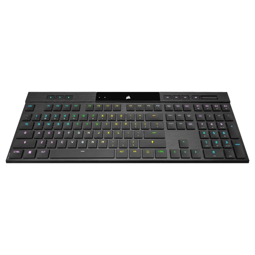 Corsair K100 Air Wireless RGB Mechanical Gaming Keyboard Cherry MX Key Switch Ultra Low Profile Tactile & Fast - Black
