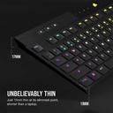Corsair K100 Air Wireless RGB Mechanical Gaming Keyboard Cherry MX Key Switch Ultra Low Profile Tactile & Fast - Black