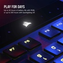 Corsair K100 Air Wireless RGB Mechanical Gaming Keyboard Cherry MX Key Switch Ultra Low Profile Tactile & Fast - Black