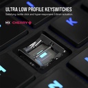 Corsair K100 Air Wireless RGB Mechanical Gaming Keyboard Cherry MX Key Switch Ultra Low Profile Tactile & Fast - Black