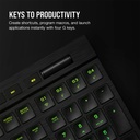 Corsair K100 Air Wireless RGB Mechanical Gaming Keyboard Cherry MX Key Switch Ultra Low Profile Tactile & Fast - Black