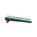 Cooler Master SK653 Full Sized Wireless/Bluetooth RGB Mechanical Keyboard With Low Profile Linear Red Switch - Silver /White