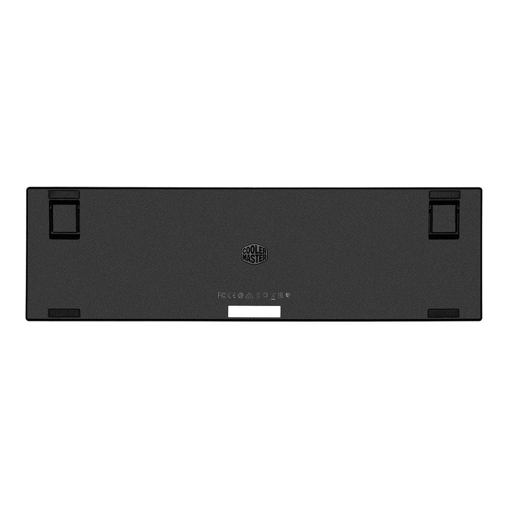 Cooler Master SK653 Full Sized Wireless/Bluetooth RGB Mechanical Keyboard With Low Profile Linear Red Switch - Silver /White
