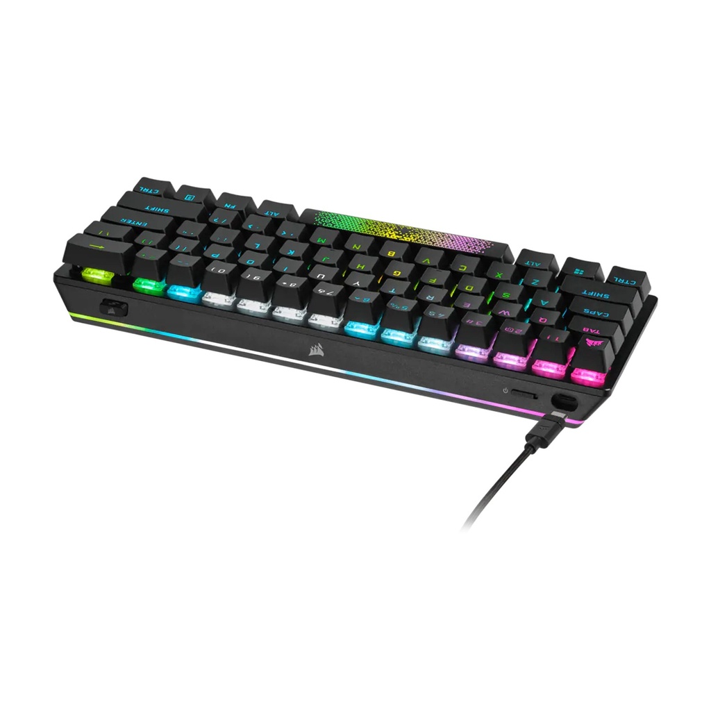 Corsair K70 Pro Mini Wireless/Wired 60% Mechanical Cherry MX Red Switch Keyboard with RGB Backlighting Black