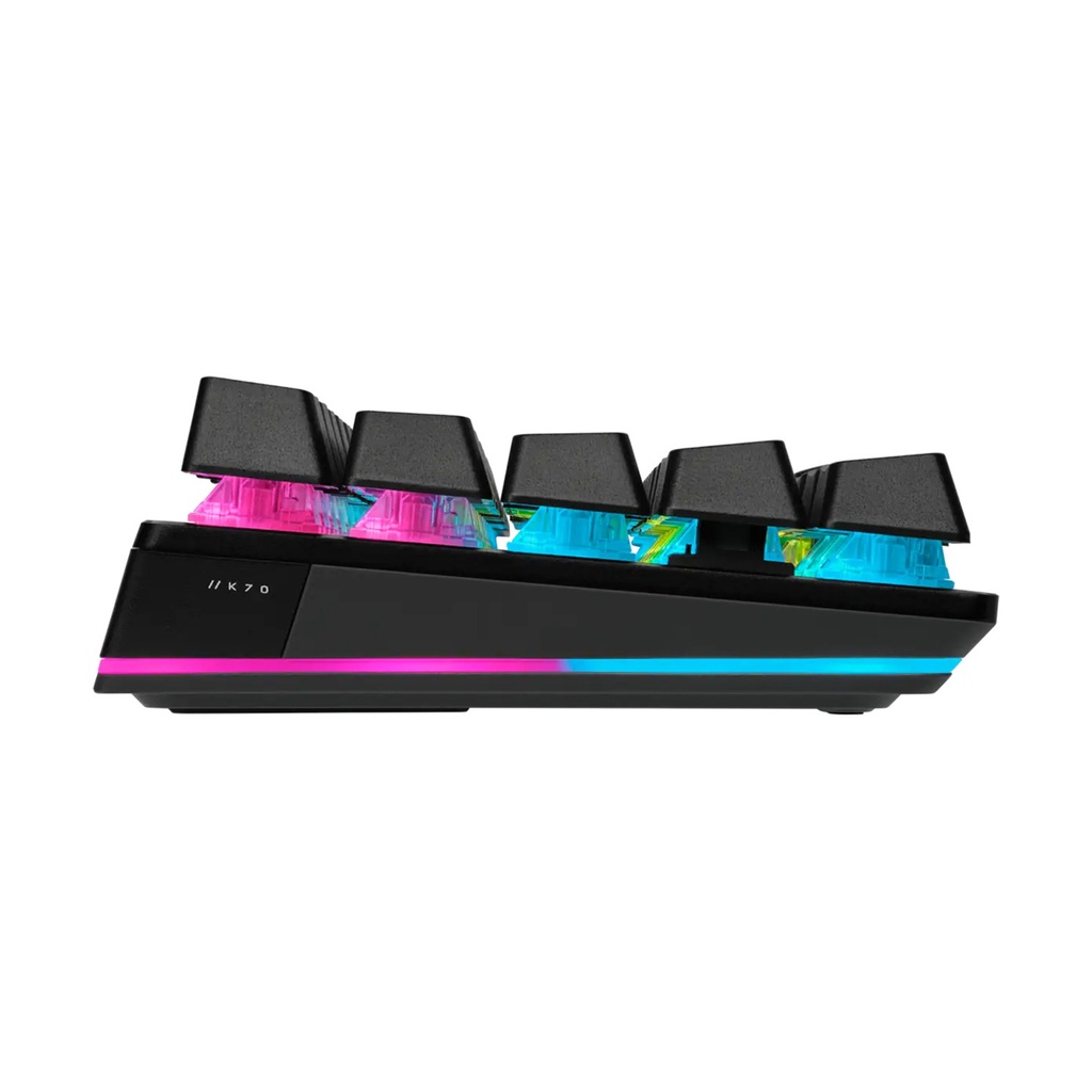 Corsair K70 Pro Mini Wireless/Wired 60% Mechanical Cherry MX Red Switch Keyboard with RGB Backlighting Black