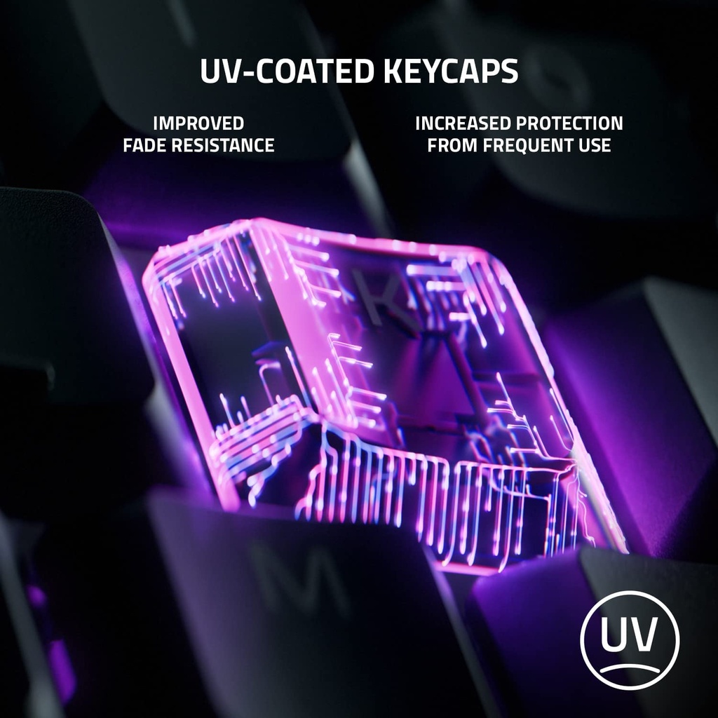 Razer Ornata V3 X Gaming Keyboard: US Layout, Low-Profile Keys, Silent Membrane Switches, UV-Coated Keycaps, Spill Resistant, Chroma RGB Lighting, Ergonomic Wrist Rest - Classic Black