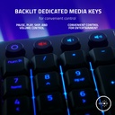 Razer Ornata V3 Gaming Keyboard: Low-Profile Keys, Mecha-Membrane Switches, UV-Coated Keycaps, Backlit Media Keys, 10-Zone RGB Lighting, Spill-Resistant, Magnetic Wrist Wrest - Black