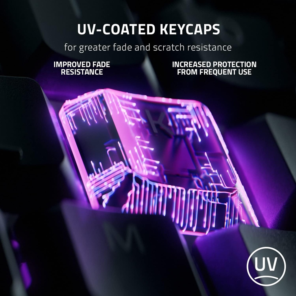 Razer Ornata V3 Gaming Keyboard: Low-Profile Keys, Mecha-Membrane Switches, UV-Coated Keycaps, Backlit Media Keys, 10-Zone RGB Lighting, Spill-Resistant, Magnetic Wrist Wrest - Black
