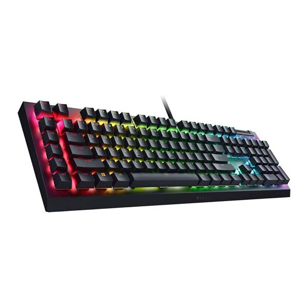 Razer BlackWidow V4 X Mechanical Gaming Keyboard with Razer Chroma RGB: Green Mechanical Switches, 6 Dedicated Macro Keys, Multi-Function Roller, Secondary Media Keys - Arabic Layout - Black
