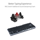 Asus M602 Rog Falchion Ace 65% Wired RGB Mechanical Gaming Keyboard NX Red Switch Linear & Swift (Arabic) - White