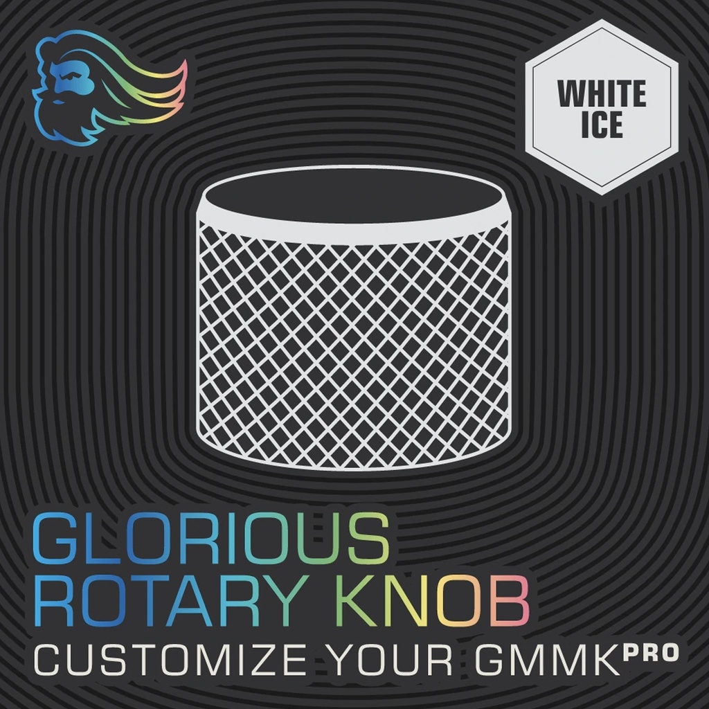 Glorious GMMK PRO Rotary Knob - White Ice