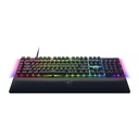 Razer BlackWidow V4 Mechanical Gaming Keyboard: Green Switches Tactile & Clicky, Chroma RGB, 6 Macro Keys, Magnetic Wrist Rest, Doubleshot ABS Keycaps, Roller & Media Keys - Black