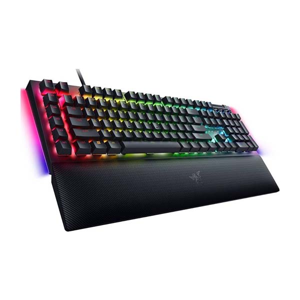 Razer BlackWidow V4 Mechanical Gaming Keyboard: Green Switches Tactile & Clicky, Chroma RGB, 6 Macro Keys, Magnetic Wrist Rest, Doubleshot ABS Keycaps, Roller & Media Keys - Black