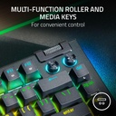 Razer BlackWidow V4 75% Mechanical Gaming Keyboard: Hot-Swappable Design, Compact & Durable, Orange Tactile Switches, Chroma RGB, MF Roller & Media Keys, Comfortable Wrist Rest - Black