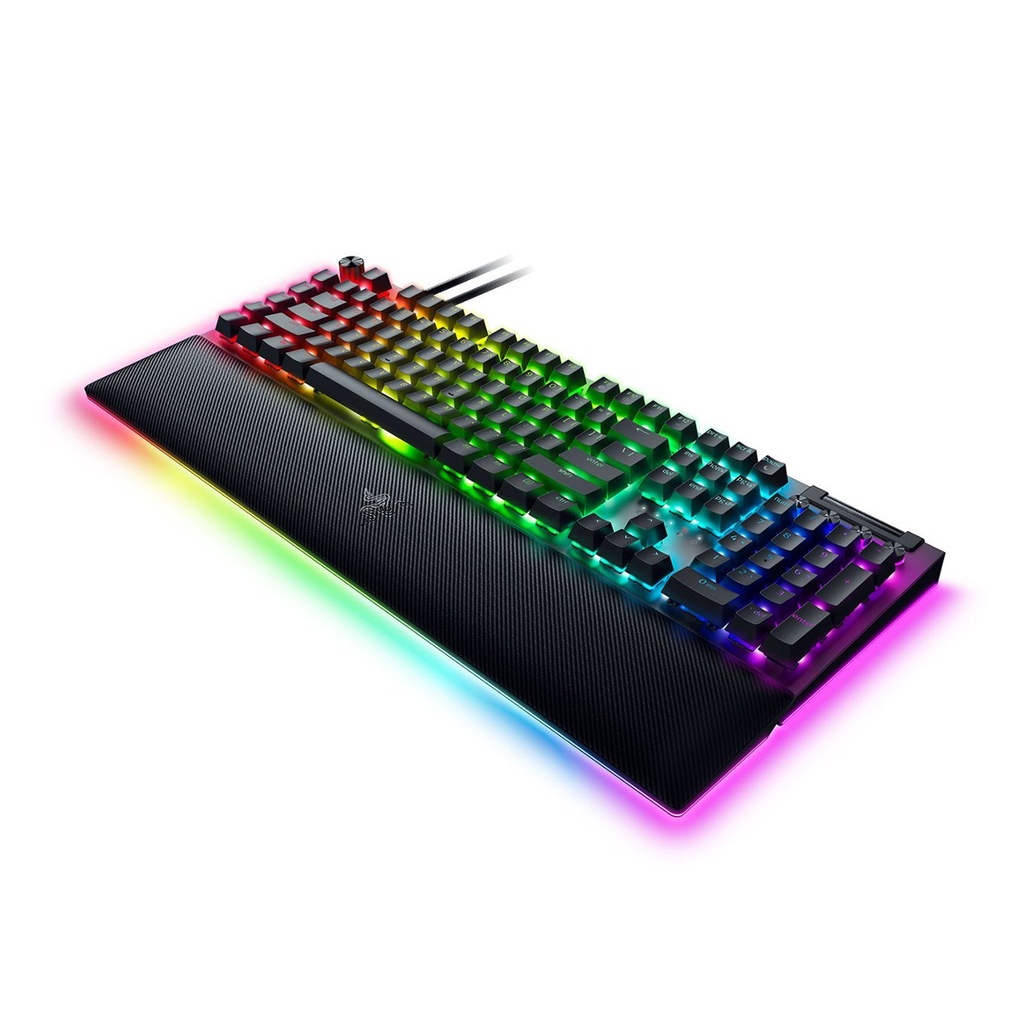 Razer BlackWidow V4 Pro Wired Mechanical Gaming Keyboard: Yellow Mechanical Switches, Linear & Silent, Doubleshot ABS Keycaps, Command Dial, Programmable Macros - Chroma RGB - Black