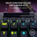 Razer BlackWidow V4 Pro Wired Mechanical Gaming Keyboard: Green Mechanical Switches Tactile & Clicky, Doubleshot ABS Keycaps, Command Dial, Programmable Macros - Chroma RGB - Black