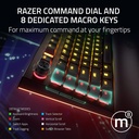 Razer BlackWidow V4 Pro Wired Mechanical Gaming Keyboard: Green Mechanical Switches Tactile & Clicky, Doubleshot ABS Keycaps, Command Dial, Programmable Macros - Chroma RGB - Black