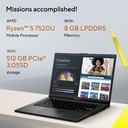 Asus VivoBook (E1404FA-NK185W) AMD Ryzen 5-7520U 8GB Ram 512GB SSD AMD Radeon Graphics 14" FHD (Win 11 Home) - Black