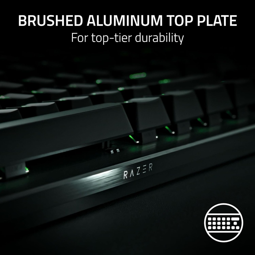 Razer Huntsman V3 Pro Esports Gaming Keyboard: Analog Optical Switches, Rapid Trigger & Adjustable Actuation, Media Keys & Dial, Doubleshot PBT Keycaps, Wrist Rest - Black