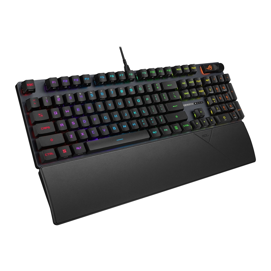 Asus XA11 Rog Strix Scope II Wired Optical Mechanical Gaming Keyboard RX Red Switch Linear & Swift (Arabic) - Black