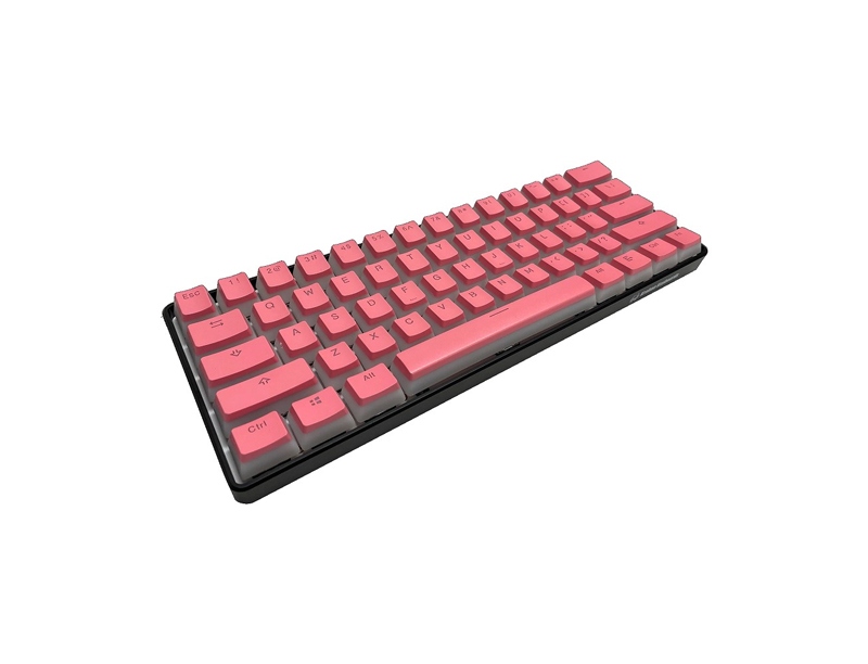 Kraken Pink Pudding Keycap Set 108 Doubleshot PBT Backlit Keycaps (ISO Keys Included)