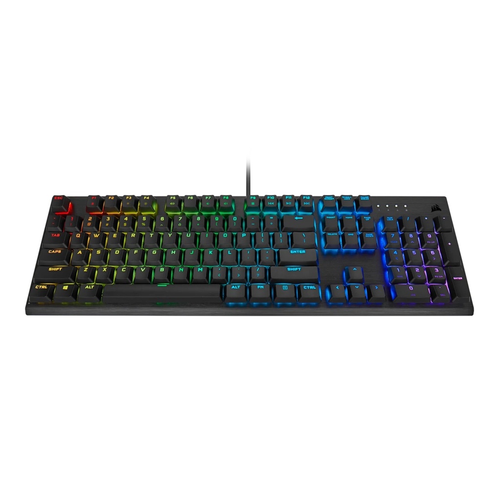 Corsair K60 RGB Pro Low Profile Mechanical Gaming Keyboard Cherry MX Low Profile Speed Keys Switches