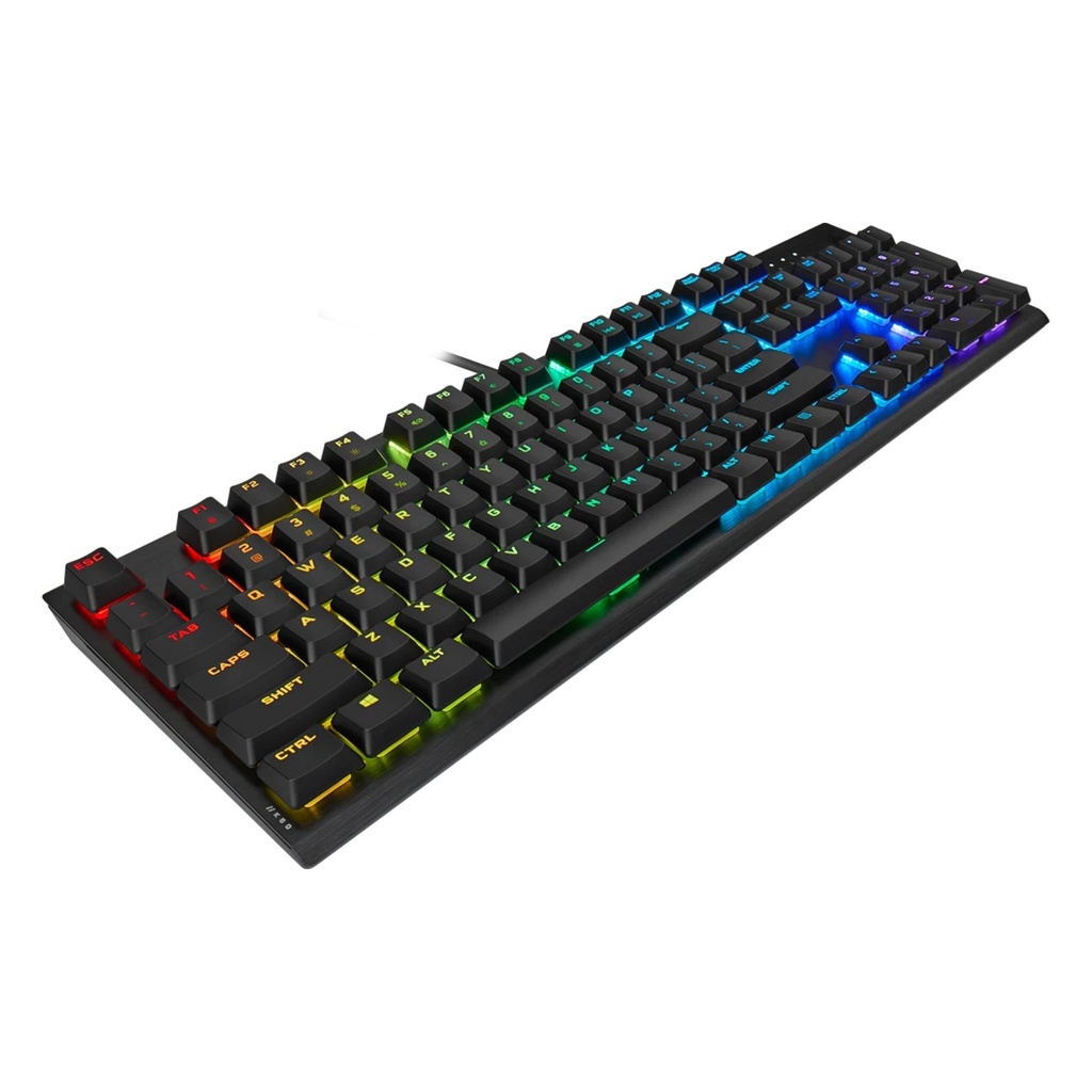 Corsair K60 RGB Pro Low Profile Mechanical Gaming Keyboard Cherry MX Low Profile Speed Keys Switches