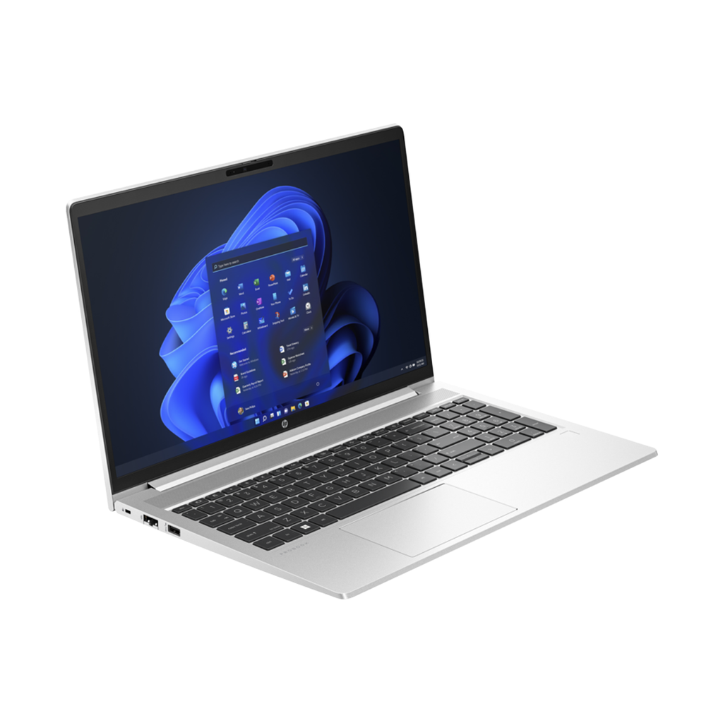HP ProBook 450 G10 FHD Laptop, Intel Core i7-1355U Processor, 8GB DDR4 RAM, 512GB NVMe SSD, Integrated Intel Iris Xᵉ Graphics, 15.6" FHD IPS Display, Windows 11 Pro (License) - Pike Silver Aluminum