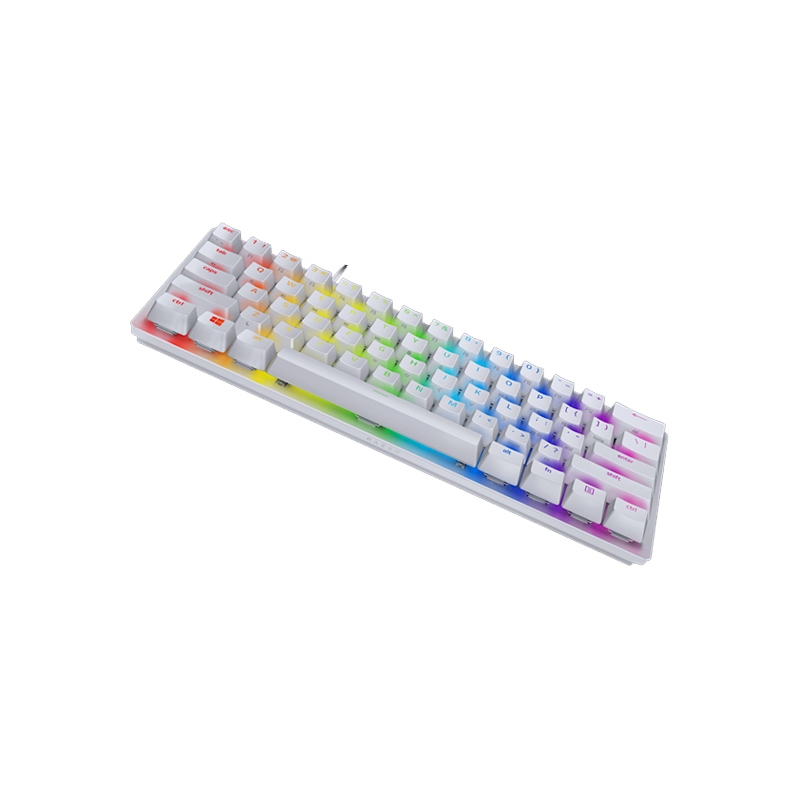 Razer Huntsman Mini Mercury Edition 60% Gaming Keyboard Linear Optical Red Switches & PBT Keycaps