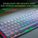 Razer Huntsman Mini Mercury Edition 60% Gaming Keyboard Linear Optical Red Switches & PBT Keycaps