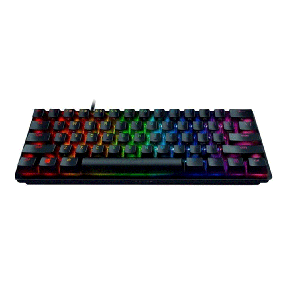 Razer Huntsman Mini Linear Optical Switches (Red) 60% Gaming Keyboard: Chroma RGB Lighting, Pbt Keycaps, Onboard Memory - Black