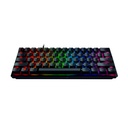 Razer Huntsman Mini 60% Compact Gaming Keyboard: Purple Switch, Clicky Optical-Mechanical Switches, Doubleshot PBT Keycaps, Detachable USB-C Cable, US Layout - Black