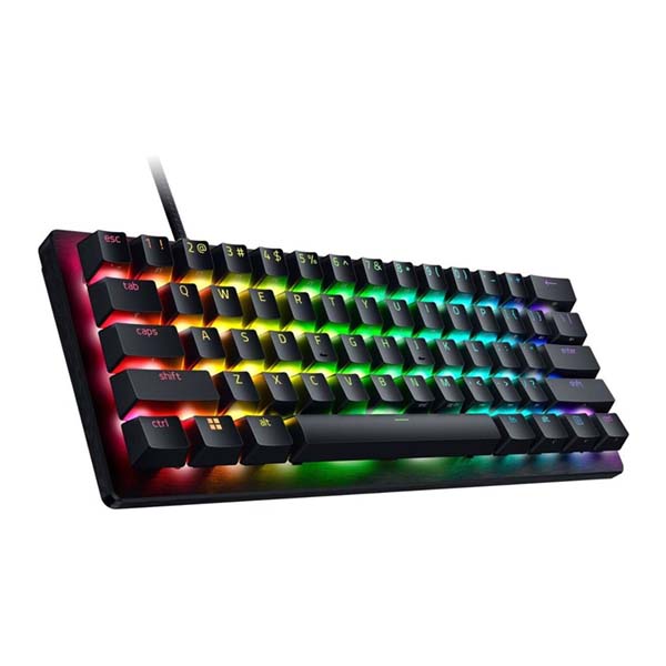 Razer Huntsman V3 Pro Mini 60% Gaming Keyboard: Analog Optical Switches, Rapid Trigger & Adjustable Actuation, Onboard Adjustments, Dual-Purpose Mod Keys - Black