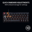 Razer Huntsman V3 Pro Mini 60% Gaming Keyboard: Analog Optical Switches, Rapid Trigger & Adjustable Actuation, Onboard Adjustments, Dual-Purpose Mod Keys - Black