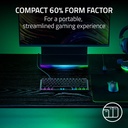 Razer Huntsman V3 Pro Mini 60% Gaming Keyboard: Analog Optical Switches, Rapid Trigger & Adjustable Actuation, Onboard Adjustments, Dual-Purpose Mod Keys - Black