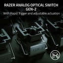 Razer Huntsman V3 Pro Mini 60% Gaming Keyboard: Analog Optical Switches, Rapid Trigger & Adjustable Actuation, Onboard Adjustments, Dual-Purpose Mod Keys - Black