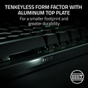 Razer Huntsman V3 Pro TKL Gaming Keyboard: Analog Optical Switches, Rapid Trigger & Adjustable Actuation, Media Keys & Dial, Doubleshot PBT Keycaps - Wrist Rest - Black